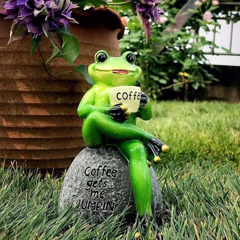 ornements De Jardin D'extrieur, 1 Statue De Grenouille En Rsine Impermable Pour Dcoration De Pelouse Et De Jardin, Sculpture De Dcoration D'intrie