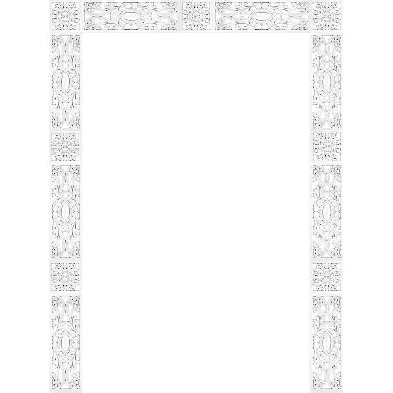 Ornements muraux Relief en plastique pu: FR8332 a