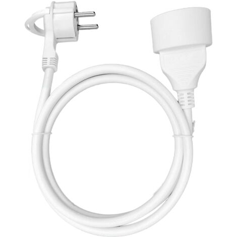 ORNO AE-13194(GS) Cavo Prolunga Elettrica Pvc H03vv-f 2x0,75 MM² 230VAC - 1x2P+Z (Schuko) (1,5m)