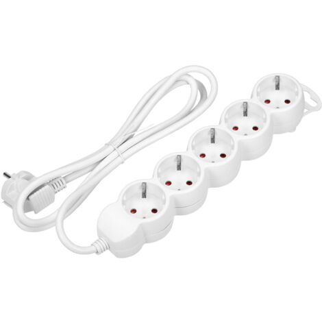 ORNO Ciabatta Multipresa Con 5 Prese - Carico Max 3680W -Schuko