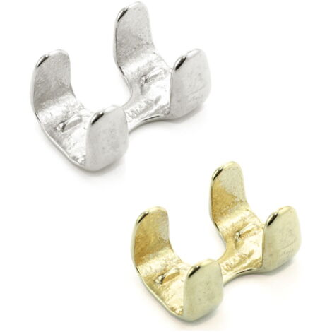 oro - Morsetto per lunghina in ottone
