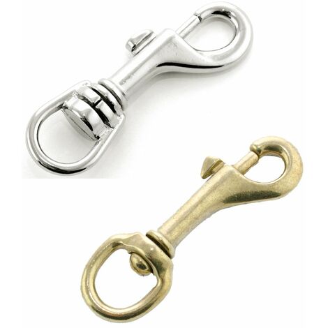 Oro - Mousqueton universel avec chambre ronde couleur argentée et dorée.