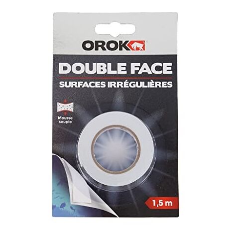 Orok Adhé Double Face Surface Irréguliere15mx19mm - Orok