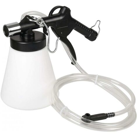 Orok – Kit purgeur de freins pneumatique – Purgeur avec récipient 700 ml – Adaptateur métal 1/4’’ – Tuyau d’aspiration 1 mètre – Compatible 6-8 bars