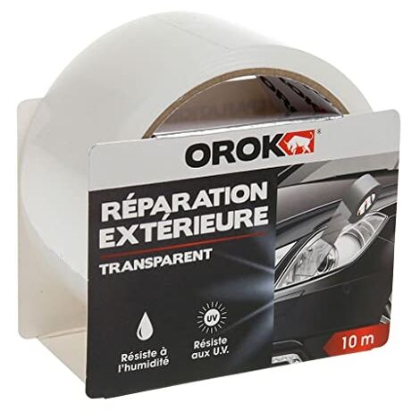OROK - RUBAN ADHÉSIF POUR PANSEMENT, RUBAN ADHÉSIF INDUSTRIEL - RUBAN ADHÉSIF DE RÉPARATION SPÉCIAL EXTÉRIEUR - 10M X 48MM - RÉS