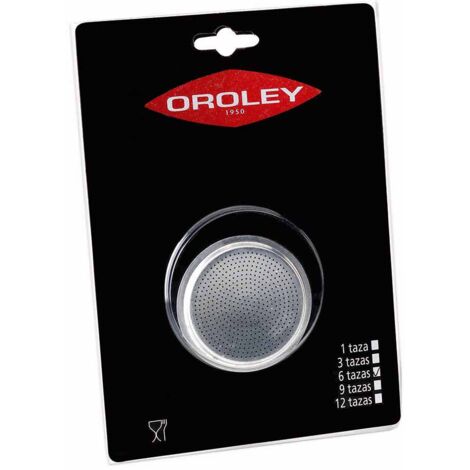 Oroley - Aluminium Coffee Maker Filter Refill, 6 Cups