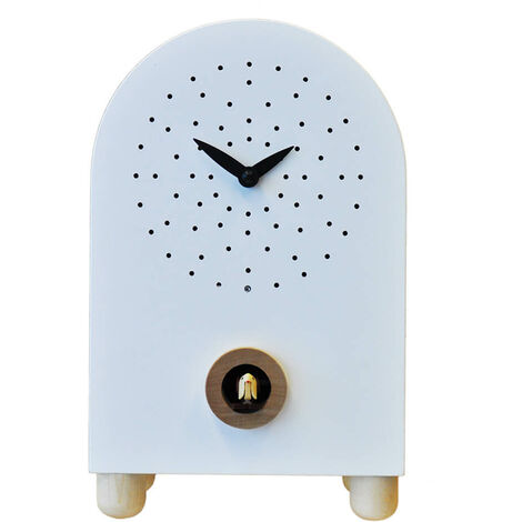 Orologio a Cucù da Appoggio 17X27X11Cm Pirondini Italia Marconi Bianco