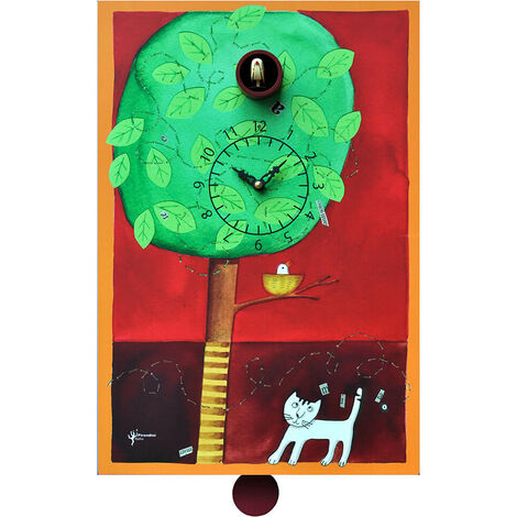 Orologio a Cucù da Parete 30X44X11Cm Pirondini Italia Sul Ramo