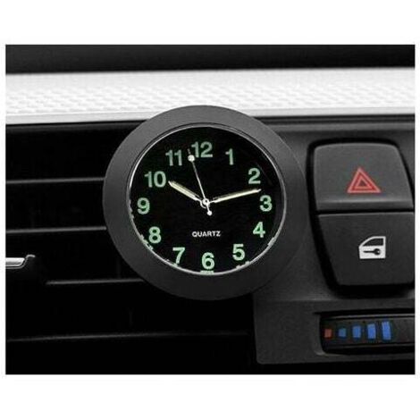 Orologio da cruscotto per auto, piccolo orologio rotondo al quarzo per auto, decorazione perfetta per auto, adatto per auto, biciclette, case