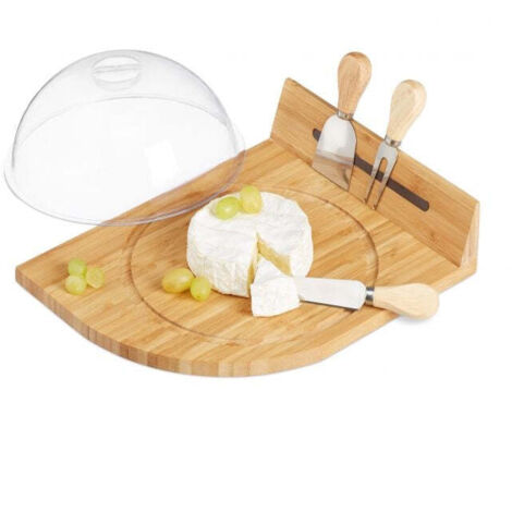 Orologio da formaggio con tagliere e posate 883