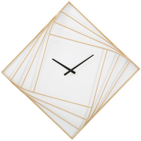 Orologio da Muro Oroy Line 85x6x85 cm in Ferro e Plastica Oro