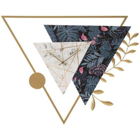 Orologio da Muro Triangle 75x4,5x59 cm in Ferro