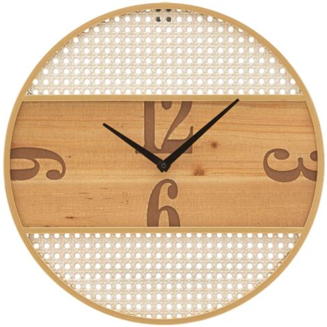 Orologio da Parete Ø50 cm Fuji in Ferro e MDF