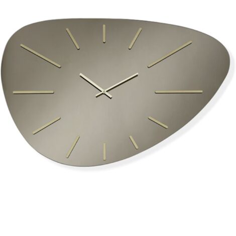 Orologio da parete 58x78 cm in cristallo Bronzo e dettagli Oro GARY