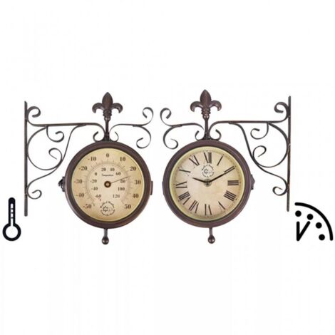 OROLOGIO DA PARETE BOUGLE FACE CON STAZIONE + TERMOMETRO