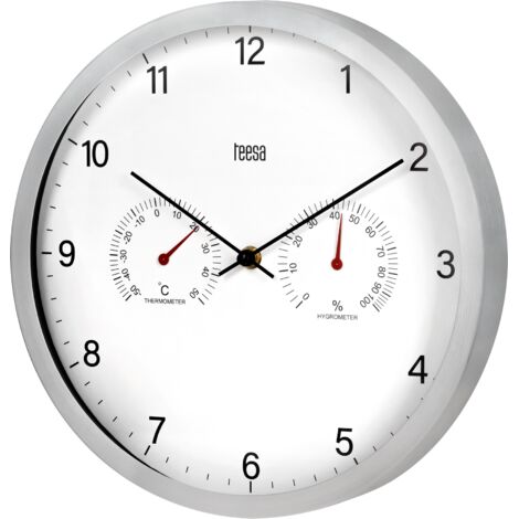 Orologio da parete da 30 cm con termometro e igrometro