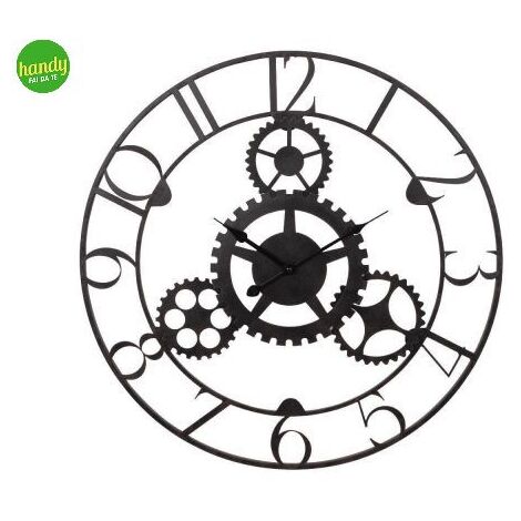 Orologio da Parete Dimo Ø 60cm Basel Nero