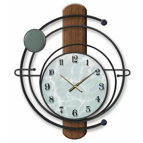 Relaxdays Orologio Mappamondo da Parete in Legno, 5 Orari, 10 Città,  Modello Cartina 3D, HxL: 61 x 113cm, nero