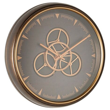 Orologio da parete "Engrenage" con ingranaggi in movimento Ø 50 cm -Classic