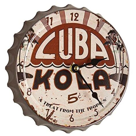 Orologio da Parete in Latta Cuba Kola Bizzotto - 0180184
