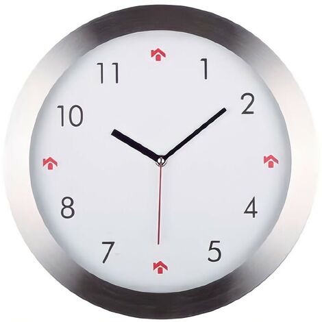 Orologio da parete in metallo a muro da cucina ufficio salone new d36 moderno  forma particolare