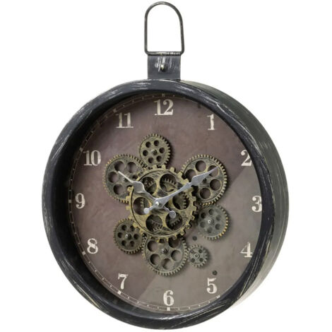 Orologio da parete lolahome Ø38cm metallo nero