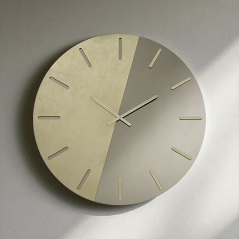 Orologio da parete MACK rotondo D60 cm bicolore Bronzo e Oro