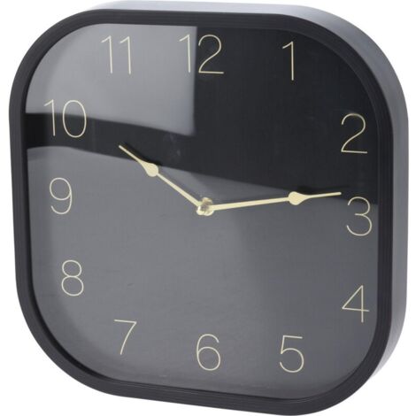 Orologio da parete moderno nero e oro - 30 cm