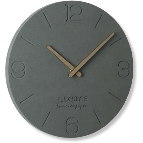 Orologio da parete moderno per il soggiorno 3EKO 30cm grigio