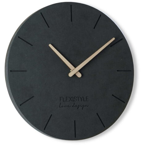 Orologio da parete per il soggiorno EKO nero 30cm