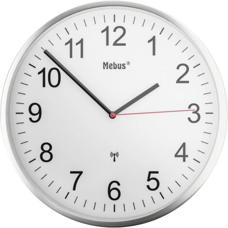 Orologio da Parete Radio-Comandato Mebus 19411 Bianco 30 cm