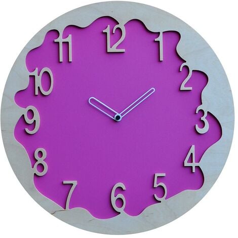 Orologio arcobaleno viola Orologio per bambini Decorazioni per la