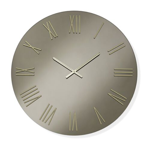 Orologio da parete rotondo D80 cm in cristallo Bronzo e numeri Oro - SEAN