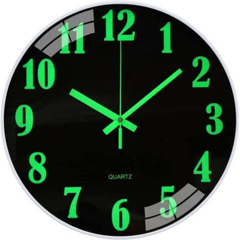 Orologio da parete a forma di gatto, silenzioso da 30 cm, al quarzo, funzionamento a batteria, rotondo, orologio da parete per casa, cucina, ufficio, scuola, orologio