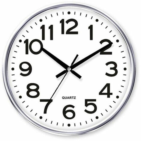 ZANVIC Orologio da Parete Timemark Argentato 34 x 34 cm