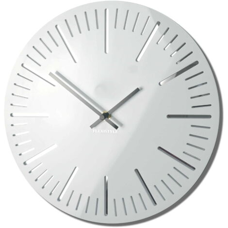 Orologio da parete TRIM bianco lucido 30cm