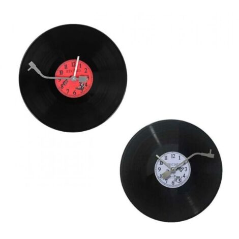 Orologio da parete ultra silenzioso, orologio da parete a forma di disco in vinile, orologio da parete da bar