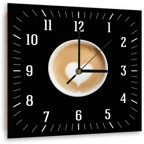 Orologio da parete, Un caffà¨ con il cuore - 60x60