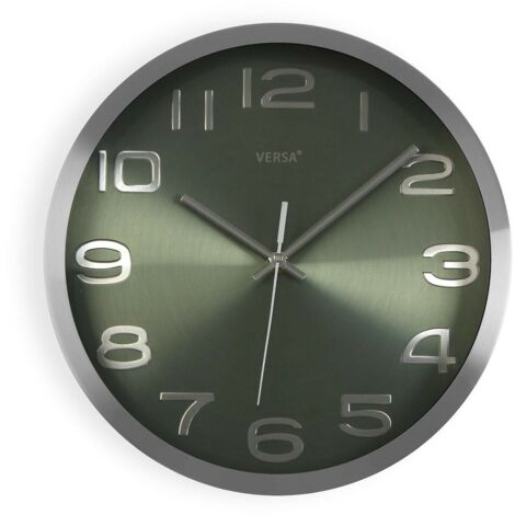 Orologio da Parete Versa Argentato Alluminio (4 x 30 x 30 cm)