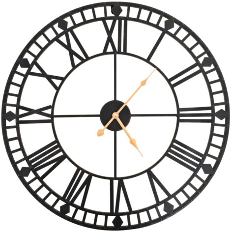 Orologio da Parete Vintage al Quarzo in Metallo 60 cm XXL