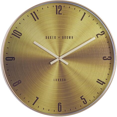 Orologio da parete "Whatever" in plastica a batteria Ø 50x5 h cm -Oro