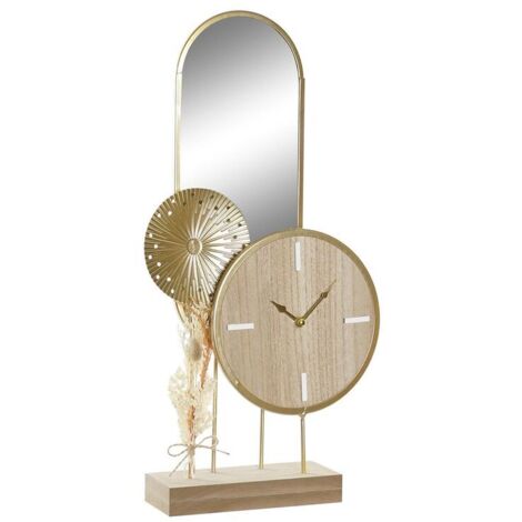 Orologio da Tavolo DKD Home Decor Dorato Naturale
