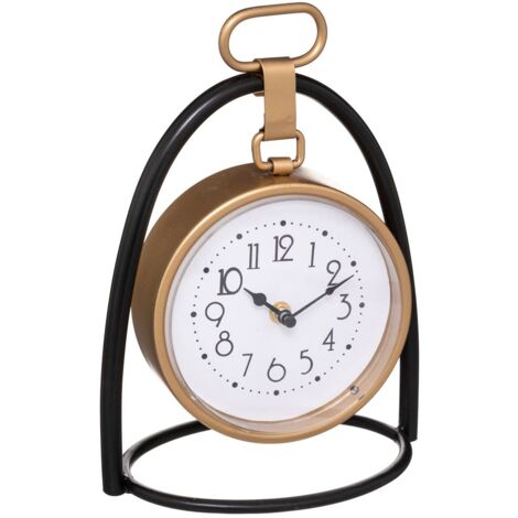 Orologio da tavolo in metallo lona 21x27cm - Atmosphera créateur d'intérieur
