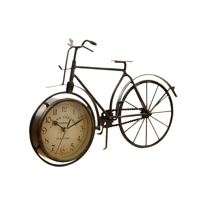 Orologio da tavolo Vintage in ferro da bicicletta