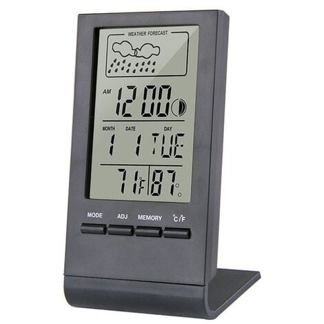 Acquista Termometro digitale LCD Igrometro Misuratore elettronico di umidità  della temperatura per interni Stazione meteorologica per la casa