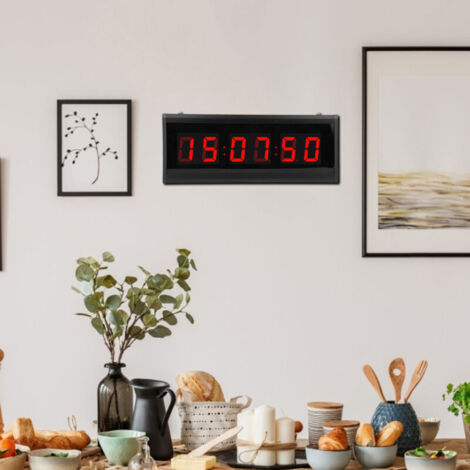 Orologio digitale elettrico a LED moderno SJLERST per la casa, con calendario perpetuo decorativo