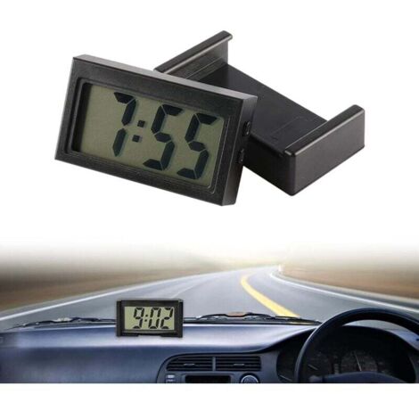 Orologio digitale per auto Orologio per auto Mini orologio per auto Orologio digitale LCD Orologio digitale LCD Orologio digitale per cruscotto Orologio digitale elettronico per veicoli Orologio digit