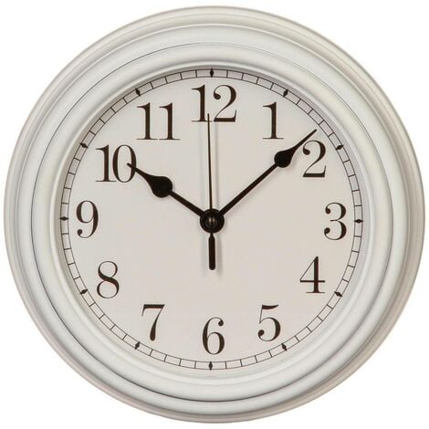 Orologio Evan con modanature D22cm - Bianco - Atmosphera créateur d'intérieur