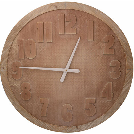 Orologio in legno marrone cm Ø74x3