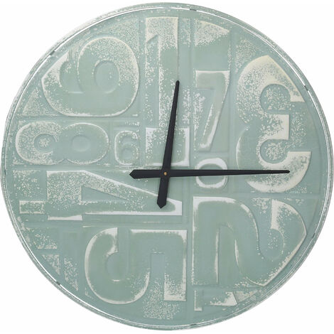 Orologio in metallo numeri verde cm Ø70x3